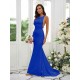 Designer Ruffles Square Sleeveless Bridesmaid Dresses