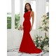 Designer Ruffles Square Sleeveless Bridesmaid Dresses