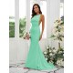 Designer Ruffles Square Sleeveless Bridesmaid Dresses