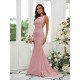 Designer Ruffles Square Sleeveless Bridesmaid Dresses