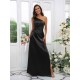 Charming Ruched One Shoulder Sleeveless Bridesmaid Dresses