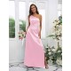 Charming Ruched One Shoulder Sleeveless Bridesmaid Dresses