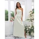 Charming Ruched One Shoulder Sleeveless Bridesmaid Dresses