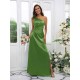 Charming Ruched One Shoulder Sleeveless Bridesmaid Dresses