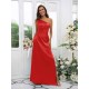 Charming Ruched One Shoulder Sleeveless Bridesmaid Dresses