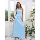 Charming Ruched One Shoulder Sleeveless Bridesmaid Dresses