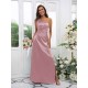 Charming Ruched One Shoulder Sleeveless Bridesmaid Dresses