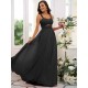 Classy Ruched Chiffon Straps Sleeveless Bridesmaid Dresses