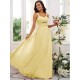 Classy Ruched Chiffon Straps Sleeveless Bridesmaid Dresses