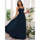 Classy Ruched Chiffon Straps Sleeveless Bridesmaid Dresses