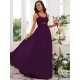 Classy Ruched Chiffon Straps Sleeveless Bridesmaid Dresses