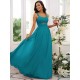 Classy Ruched Chiffon Straps Sleeveless Bridesmaid Dresses