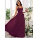 Classy Ruched Chiffon Straps Sleeveless Bridesmaid Dresses