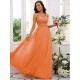 Classy Ruched Chiffon Straps Sleeveless Bridesmaid Dresses