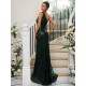 Modern Ruched Sequins One Shoulder Sleeveless Bridesmaid Dresses