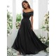 Classy Ruched Chiffon Off-the-Shoulder Sleeveless Bridesmaid Dresses