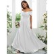 Classy Ruched Chiffon Off-the-Shoulder Sleeveless Bridesmaid Dresses