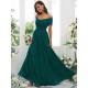 Classy Ruched Chiffon Off-the-Shoulder Sleeveless Bridesmaid Dresses