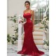 Charming Ruched Square Sleeveless Bridesmaid Dresses