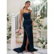 Charming Ruched Square Sleeveless Bridesmaid Dresses