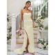 Charming Ruched Square Sleeveless Bridesmaid Dresses