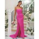 Charming Ruched Square Sleeveless Bridesmaid Dresses