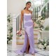Charming Ruched Square Sleeveless Bridesmaid Dresses