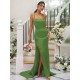 Charming Ruched Square Sleeveless Bridesmaid Dresses