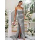 Charming Ruched Square Sleeveless Bridesmaid Dresses