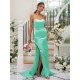 Charming Ruched Square Sleeveless Bridesmaid Dresses