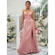 Beautiful Ruched V-neck Sleeveless Bridesmaid Dresses