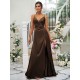 Beautiful Ruched V-neck Sleeveless Bridesmaid Dresses