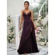 Beautiful Ruched V-neck Sleeveless Bridesmaid Dresses