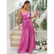 Modern Ruched Sequins Straps Sleeveless Bridesmaid Dresses