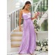 Modern Ruched Sequins Straps Sleeveless Bridesmaid Dresses
