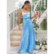 Modern Ruched Sequins Straps Sleeveless Bridesmaid Dresses