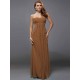 Charming Strapless Sleeveless Ruffles Long Chiffon Bridesmaid Dresses