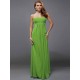 Charming Strapless Sleeveless Ruffles Long Chiffon Bridesmaid Dresses