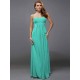 Charming Strapless Sleeveless Ruffles Long Chiffon Bridesmaid Dresses