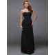 Charming Strapless Sleeveless Ruffles Long Chiffon Bridesmaid Dresses