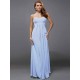 Charming Strapless Sleeveless Ruffles Long Chiffon Bridesmaid Dresses