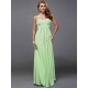 Charming Strapless Sleeveless Ruffles Long Chiffon Bridesmaid Dresses