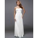 Charming Strapless Sleeveless Ruffles Long Chiffon Bridesmaid Dresses
