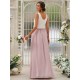Amazing Chiffon Ruffles Scoop Sleeveless Bridesmaid Dresses