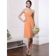Charming Strapless Sleeveless Pleats Short Chiffon Bridesmaid Dresses