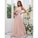 Amazing Chiffon Ruffles Halter Sleeveless Bridesmaid Dresses