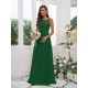 Amazing Chiffon Applique Square Sleeveless Bridesmaid Dresses