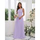 Amazing Chiffon Applique Square Sleeveless Bridesmaid Dresses