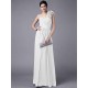 Classy Sleeveless One Shoulders Pleats Long Chiffon Bridesmaid Dresses