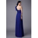 Classy Sleeveless One Shoulders Pleats Long Chiffon Bridesmaid Dresses